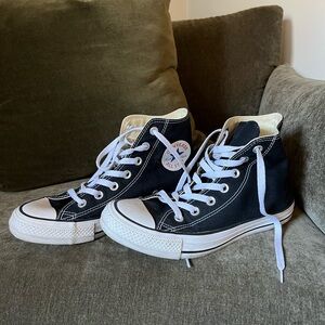 Converse Chuck Taylor All Star Canvas High-Top Sneakers in Black